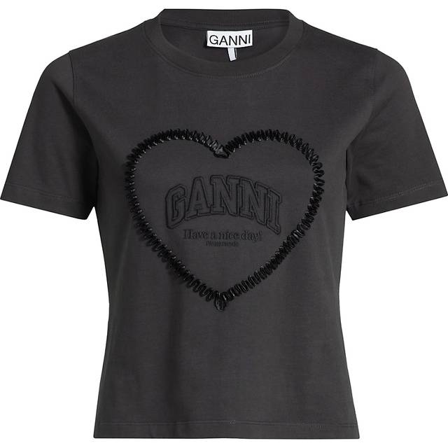 Ganni Women&#39;s T-Shirts in Black | Size XS | T4178252 (XS)