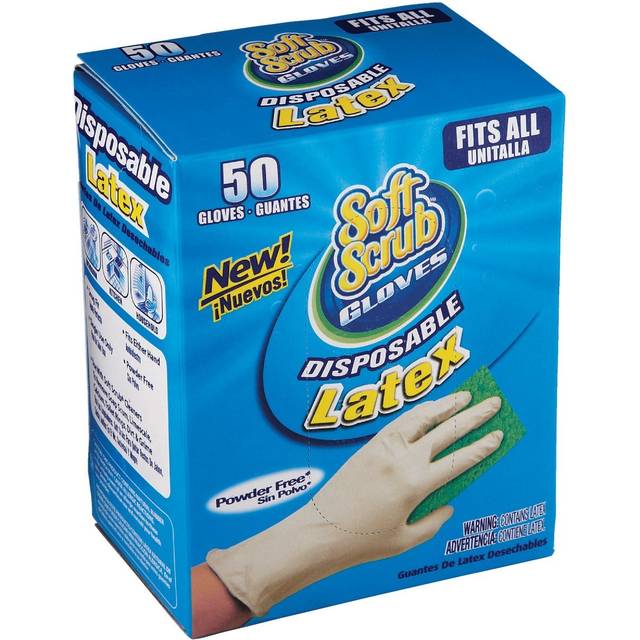 Big Time Products 11350-16 Latex Disposable Gloves, 50 Count
