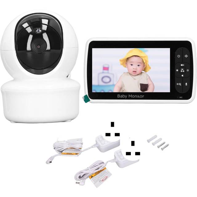 Baby Monitor 5 Inch Display Remote Access Pan Tilt Zoom Camera Night Vision 2 Way Audio Monitor