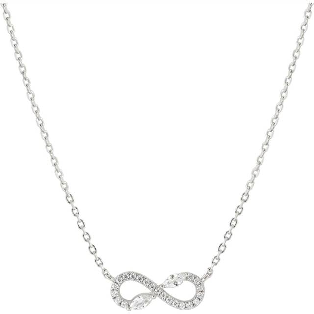 Nomination Silver White Crystal Infinity Necklace - 44cm
