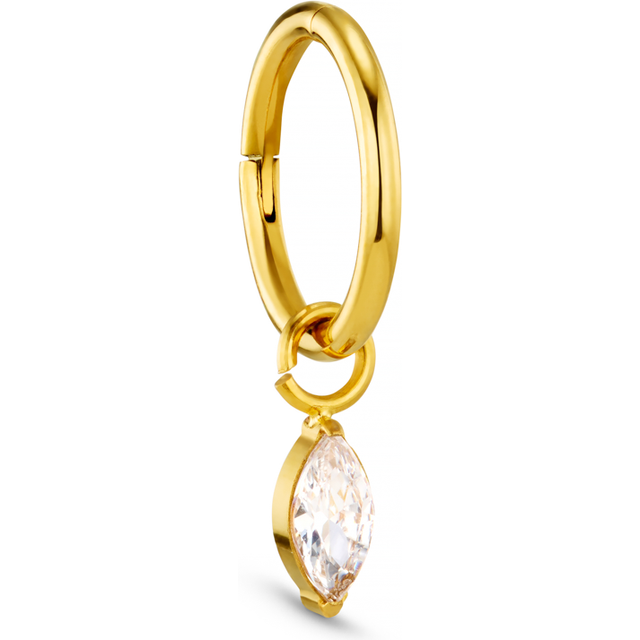 Crystal Navette Drop Clicker Hoop 8mm - Orelia
