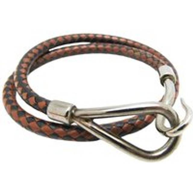 Preloved Leather Bracelet BrownBlack Unisex - Multicolour - One Size