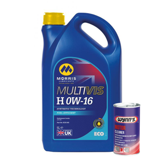 Morris 0w16 fully synthetic engine oil - 5l api sn + engine flush