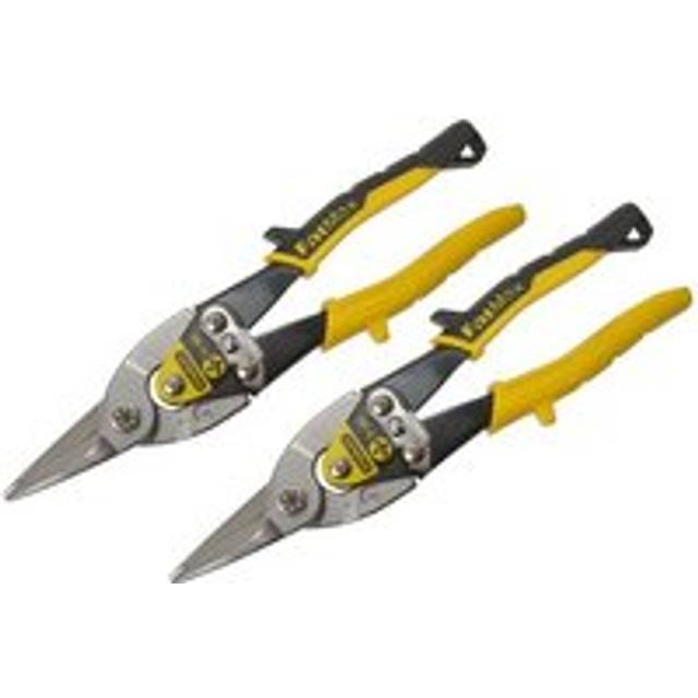 Stanley - 2 STA214563 Aviation Compound Snip Snips Straight Cut Twin Pack 2-14-563