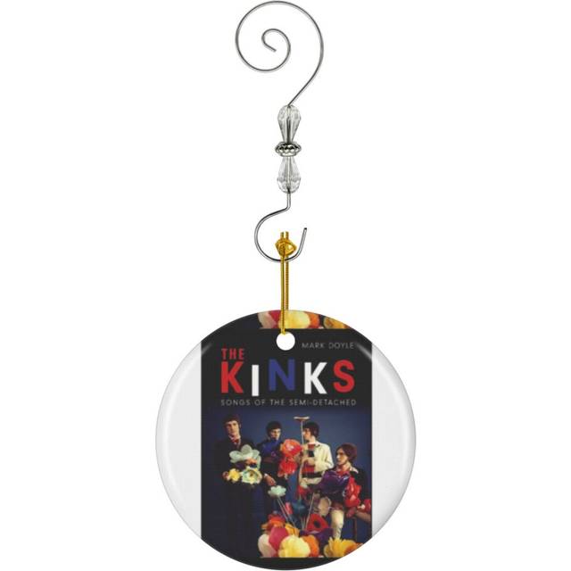 (Music Vintage Fan Song Abum Tour Band_6241) Christmas Ornaments Ceramic with Crystal Hook Xmas Handmade Tree Decorations KeepsakeÂGifts Stocking Stu