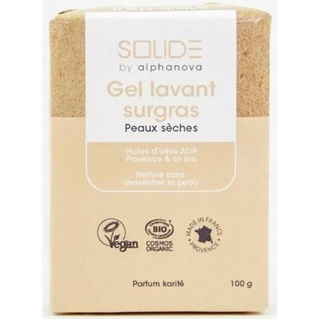 Alphanova Solid Cleansing Gel Surgras Dry Skin 100g
