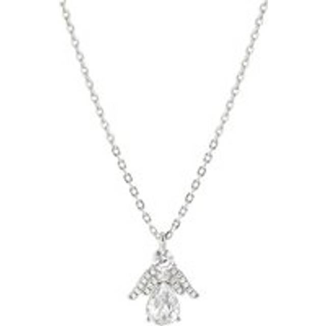 Nomination Silver White Crystal Angel Pendant Necklace - 44cm