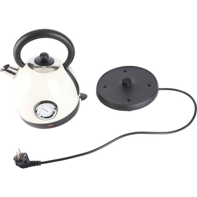 Sphere Electric Water Kettle with Thermometer Small Easy Handle Boiling Teakettle L green