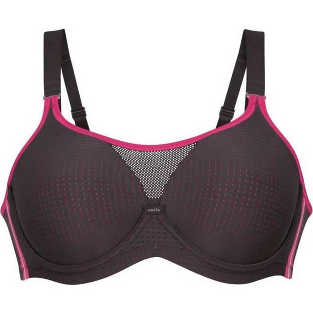 Anita Active Underwire Sports Bra - Black/Pink - F 75 * Kampanj *