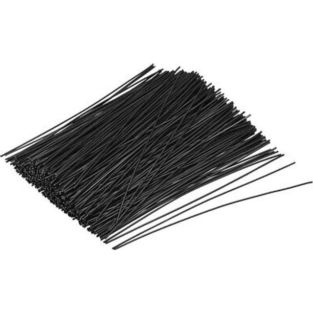 Metallic twist ties 120mmx1mm plastic black cable cord ties 1000pcs