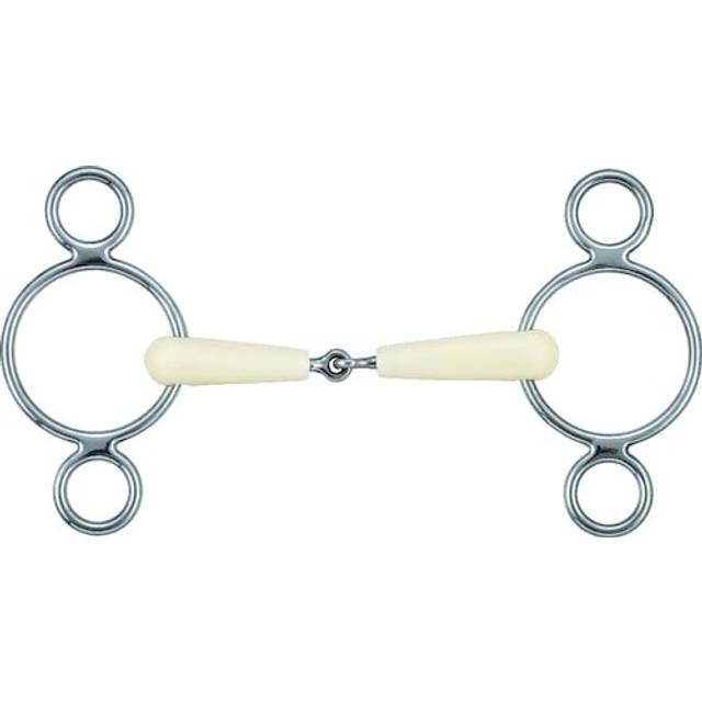 Pessoa single-joint horse bits Soyo Happy Mouth - Argenté