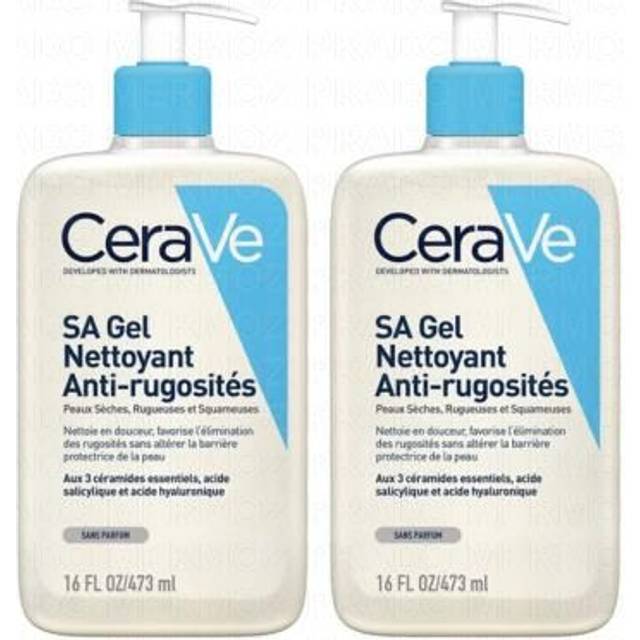 CeraVe SA Gel Nettoyant Anti-Rugosités Lot 2 x 473 ML