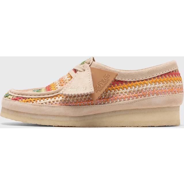 Clarks Originals Womens Wallabee Shoes Multicolour Raffia, 5