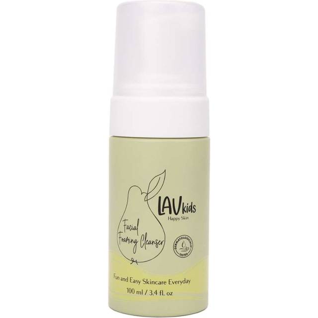 Lav Kids Foaming Facial Cleanser, gently scented, Soap free Kids & Baby face wash, Dermatologically Tested for All Skin Types for Sensitive Skin 100ml