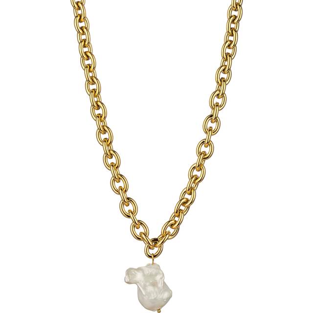 Women's necklace Isabella Ford Chloe White Pearl - Doré
