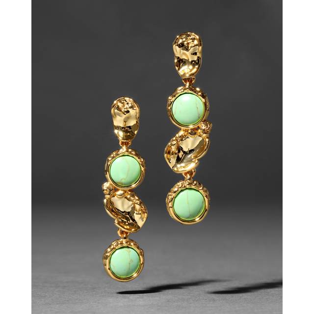 Alexis Bittar Brut Coin Linear Post Earrings in Mojave | Statement Jewelry from Alexis Bittar (One Size)