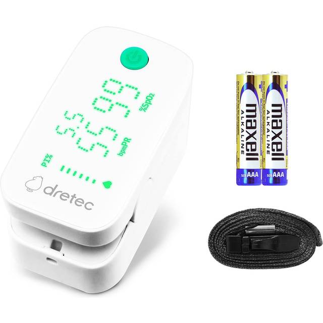 dretec pulse oximeter green OX-202 grön