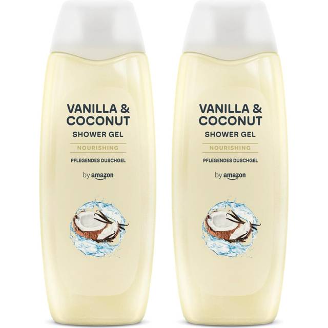 by Amazon Vanilla & Coconut Shower Gel, 2 x 500ml