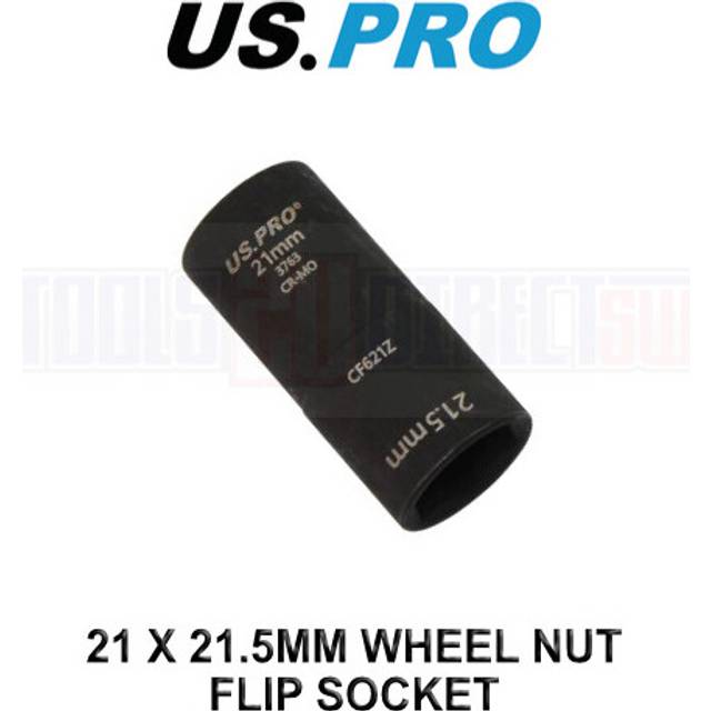 US PRO Tools 21 x 21.5mm Wheel Nut Flip Socket 3763