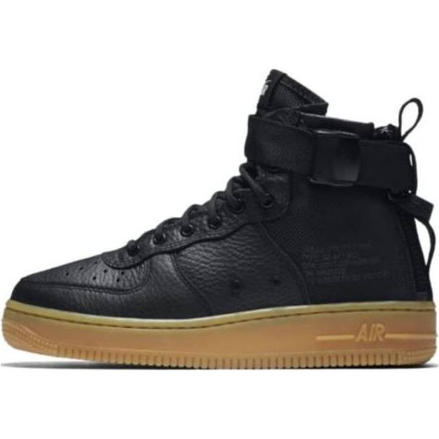 (GS) Nike SF Air Force 1 Mid 'Black Gum' AJ0424-001 - 6Y
