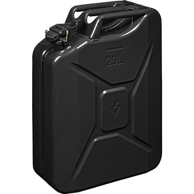Jerry can 20L metallsvart UN- & TüV/GS-godkänd