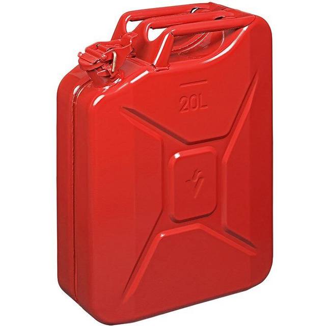 Jerry can 20L metallröd UN- & TüV/GS-godkänd