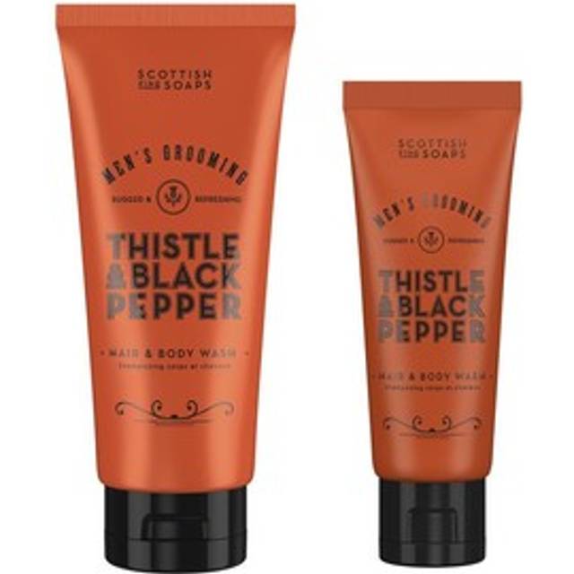 Scottish Fine Soaps Thistle & Black Pepper Hair & Body Wash 200ml Tube