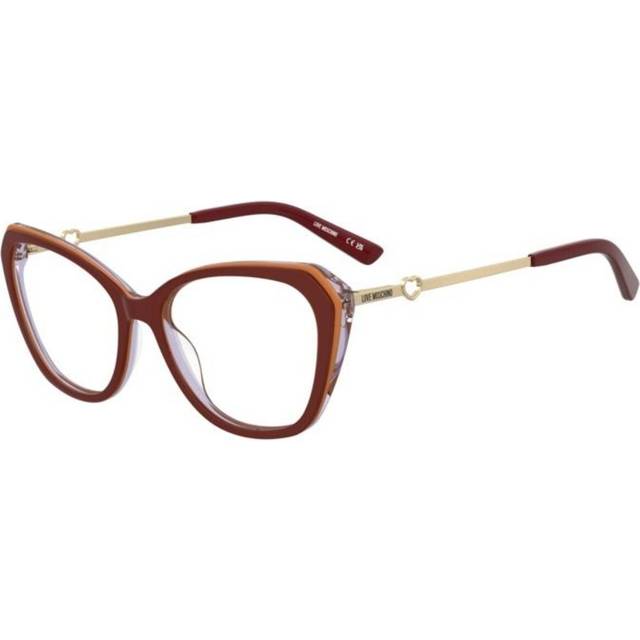 Moschino Woman MOL653 95E Optical frames Acetate Brown  Squared Normal