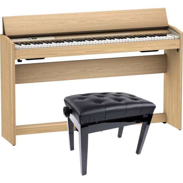 Roland F701-LA Light Oak Piano with Bench