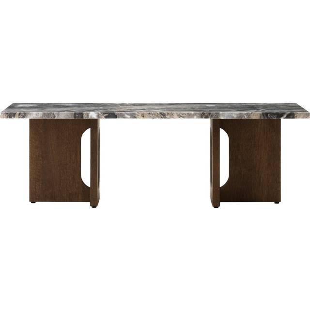 Audo Copenhagen Androgyne Loungebord Mørkbejdset Eg Marble Grey Galaxy Sofabord