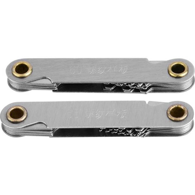 2pcs Imperial55 degrees    Metric60 degrees  Stainless Steel Screw Measuring Thread Pitch Gauges