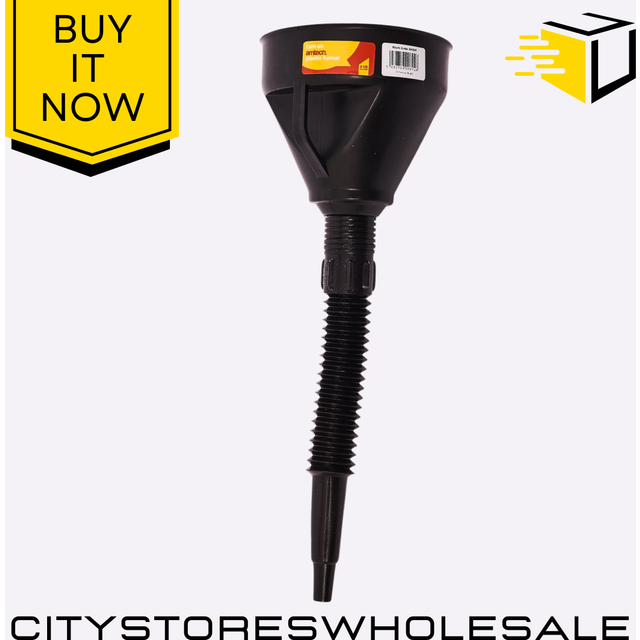 Amtech 140mm 5.5 Plastic Funnel In Black