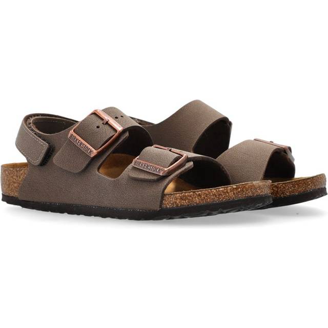 Birkenstock Kids - Milano sandals - kids - Birko-Flor/Suede/Cork/Polyethylene vinyl acetate (PEVA) - 29 - Pink
