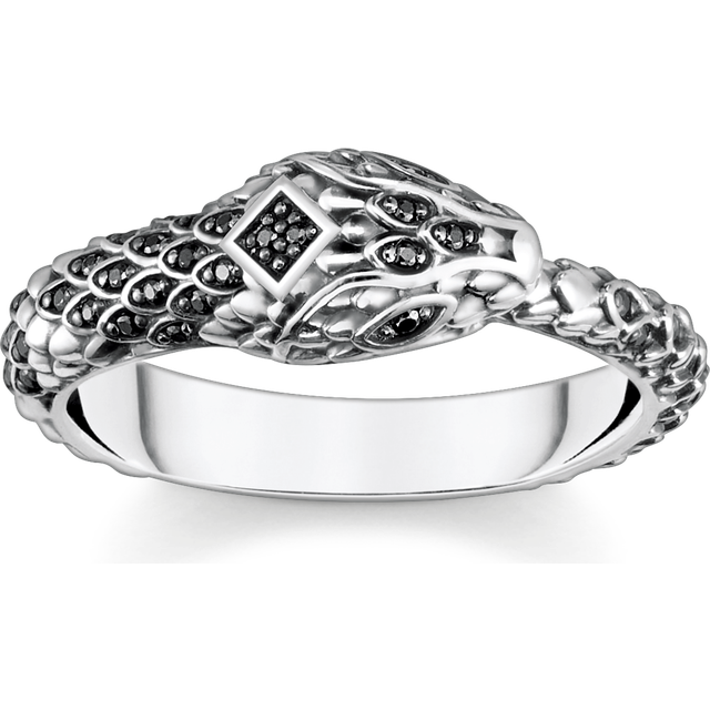 Thomas Sabo Ring blackened snake black TR2419-643-11-54 - black/silver-coloured