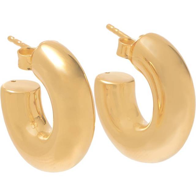 Chubby Small Hoop Earrings | 18ct Gold Vermeil