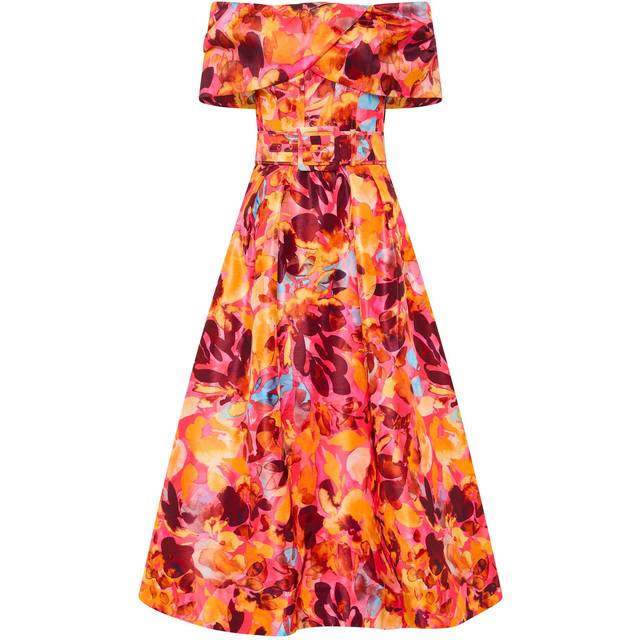 Gardenia Midi Dress - Orange - 10