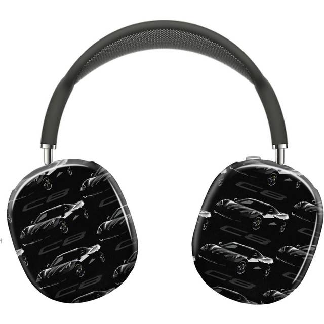 (Black 2020 C8_15104) Protective Cover for AirPods Max Headphones Aesthetic Print Snap On Cases