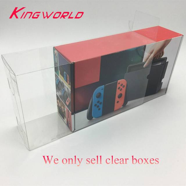 (Plain) Clear Transparent display box for SWITCH NS game collection storage box