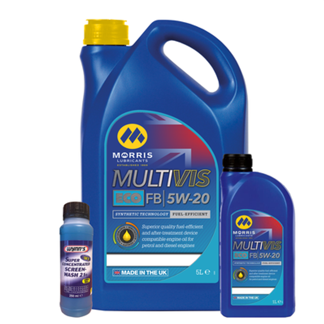 MORRIS 5W20 Fully Synthetic Ford Ecoboost Engine Oil C5 6L + Screen Wash