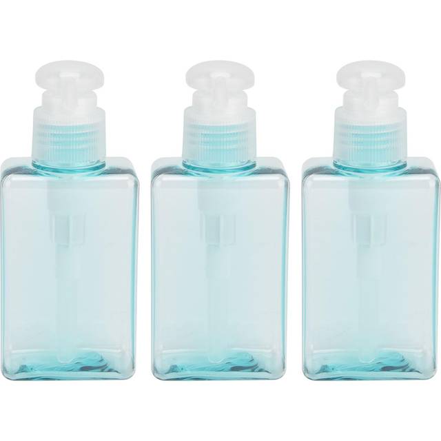 3PCS 100ml Pump Bottle Plastic Empty Soap Dispenser Shampoo Body Wash Lotion Container for Travel