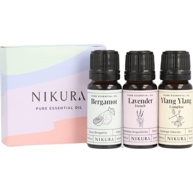Favourites Essential Oils Set - 3 x 10ml | Essential Oils for Diffusers for Home, Sleep, Relaxing, Hair, Aromatherapy | Bergamot, Lavender & Ylang
