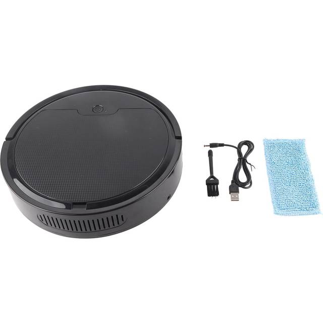 Smart Robot Vacuum Cleaner Robotic Wireless Sweeping Tool Low Noise Intelligent Sweeping Robot svart
