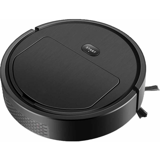 Cleaner Robot Black Highly Efficient Vacuuming Smart Navigation Reservation Time Setting Sweeping