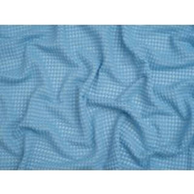 Minerva Core Range Crochet Lace Stretch Sweater Knit Fabric Blue