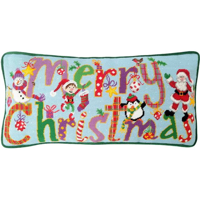 Bothy threads stamped tapestry cushion stitch kit "merry christmas", tap16, 58,5