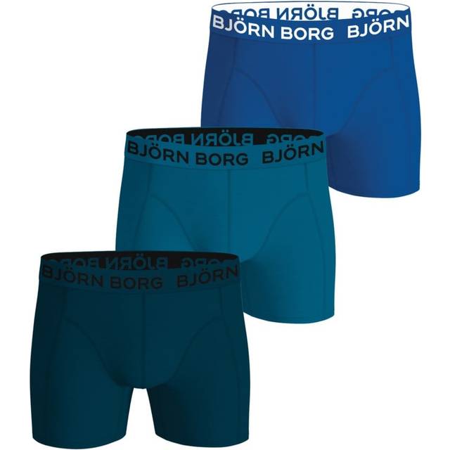 Björn Borg Cotton Stretch Boxer 3p - Från Magasin - Blå (M)