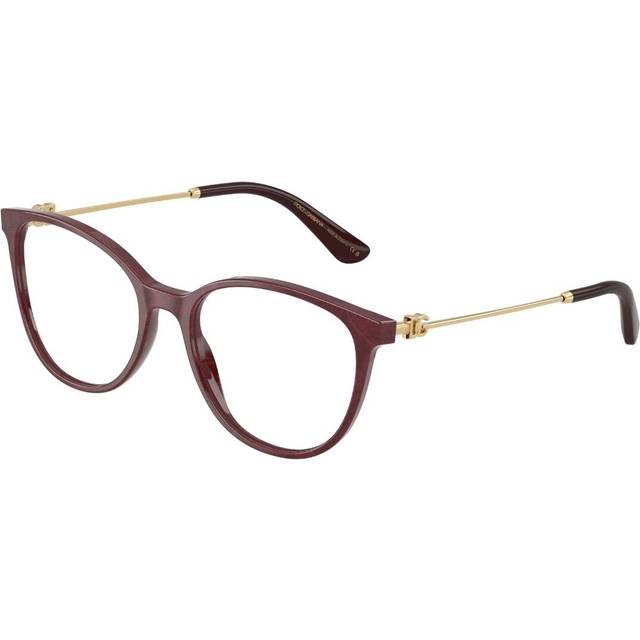 Dolce & Gabbana Woman DG3363  3442 Optical frames Acetate Bordeaux Transparent Butterfly Normal