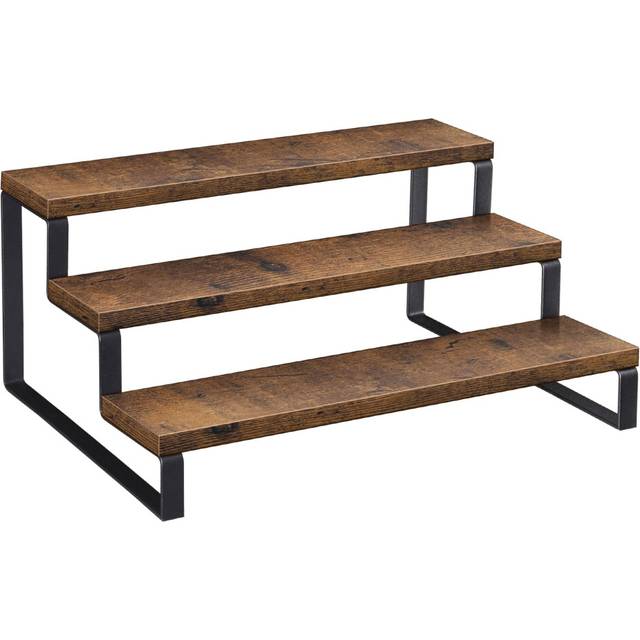 giikin 3-Tier Spice Rack  138 Inch Wood Step Shelf countertop Spice Storage Holder  Kitchen Pantry cabinet Organizer cupboard for Spice Bottles  Jars