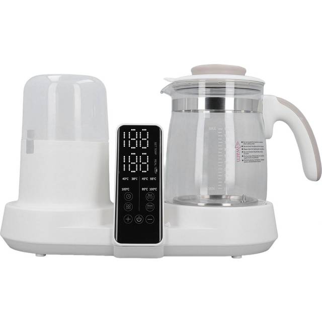 2 in 1 Baby Milk Warmer Intelligent Thermal Insulation Bottle Warmer Cooker Stewer with 1200ml
