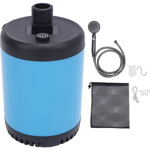 Portable Camping Shower 7800mAh Rechargeable Shower Pump Filtered Showerhead 2M Hose for Outdoor
